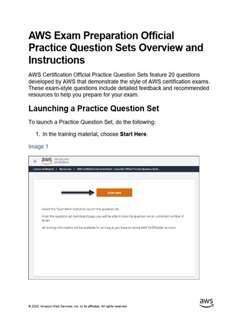 aws certification score report|AWS Exam Preparation Official Practice Question Set Overview .